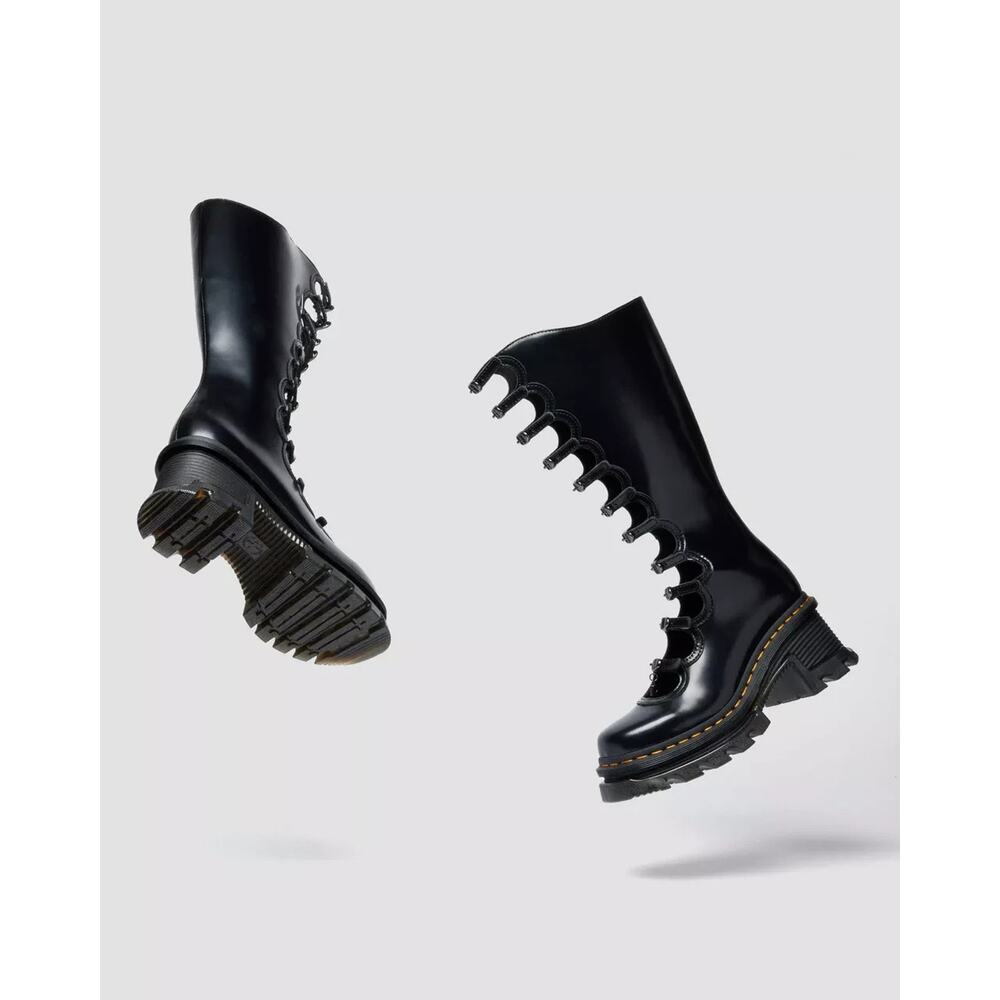 Dr. Martens x Marc Jacobs Kiki Boots in BLACK BUTTERO (Women's sizing) - Picture 9 of 10